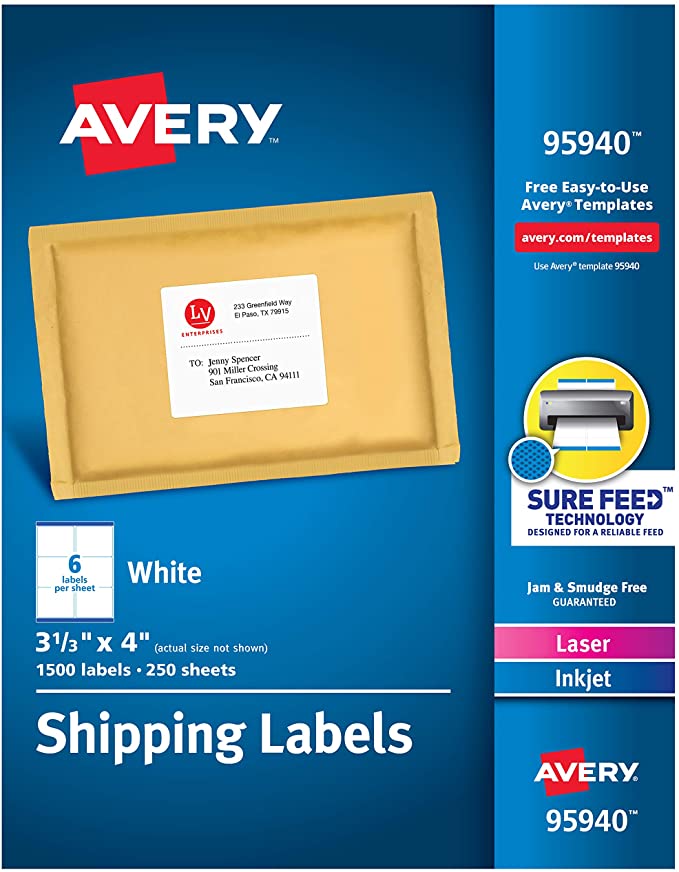 avery 3 x 4 label template